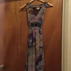 Floor length embellished summer gown